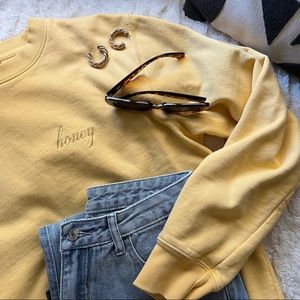 HONEY Crewneck Sweater Brandy Melville